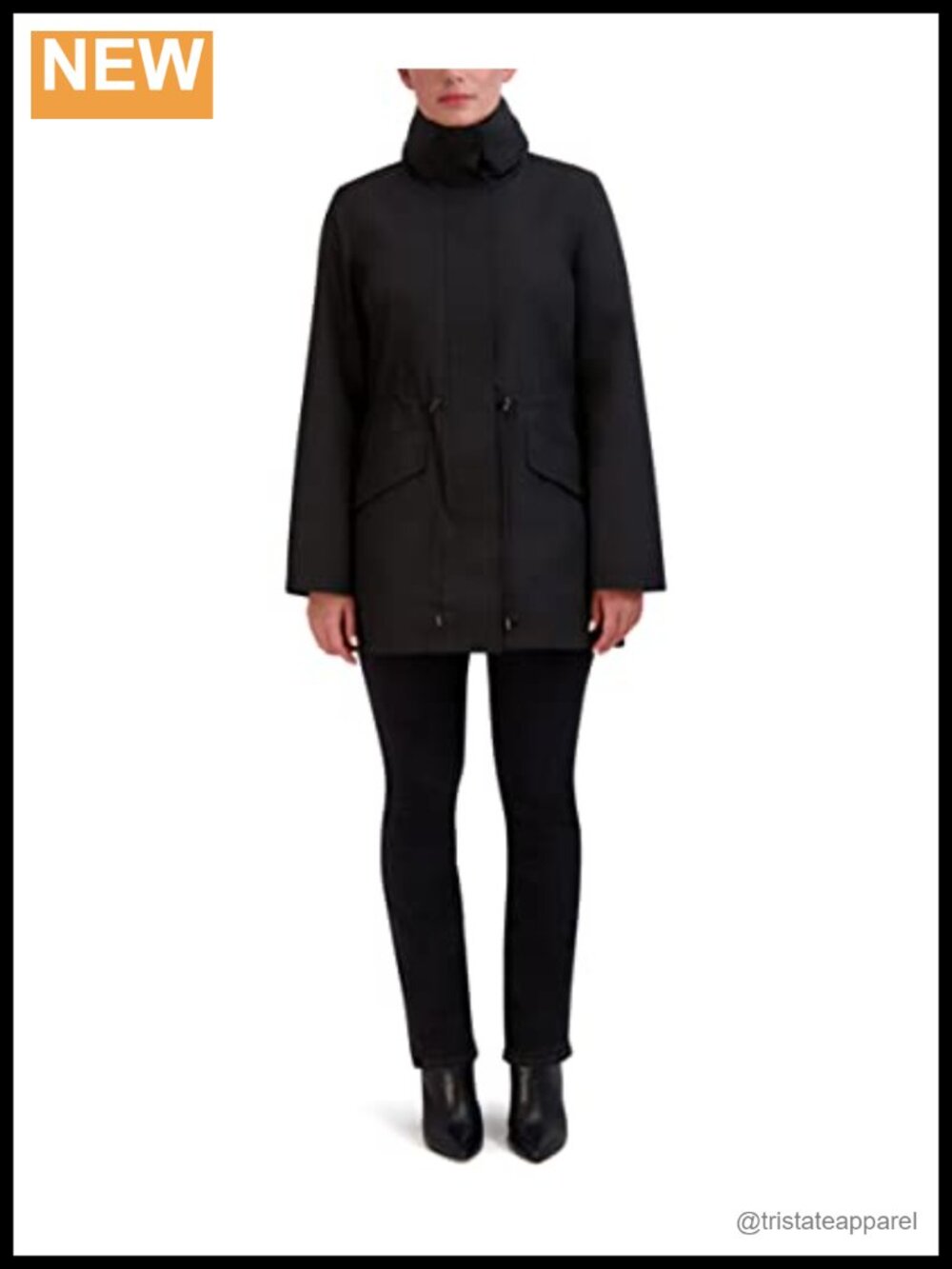 Women's Packable Rain Coat Lightweight Adjustable Unlined Long Sleeve